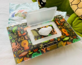 2 pouches, Wet Wipes Pouch ,Holder ,Cover,Diaper ,Travel ,Refillable ,Gift,Baby Shower ,Easy-carry,Dispenser,Container,Resealable,Case