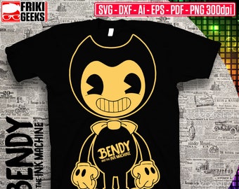 Bendy and the Ink Machine SVG, dxf, EPS, AI, PDF, PNG 300dpi, Cricut, Cutfiles Silhouette cameo, Digital Download