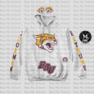 College Apparel Sweatshirt, Black College Sweatshirt, HBCU, Bethune, BCU Wildcats, BCU, HBCu Sweatshirt, Custom Your School
