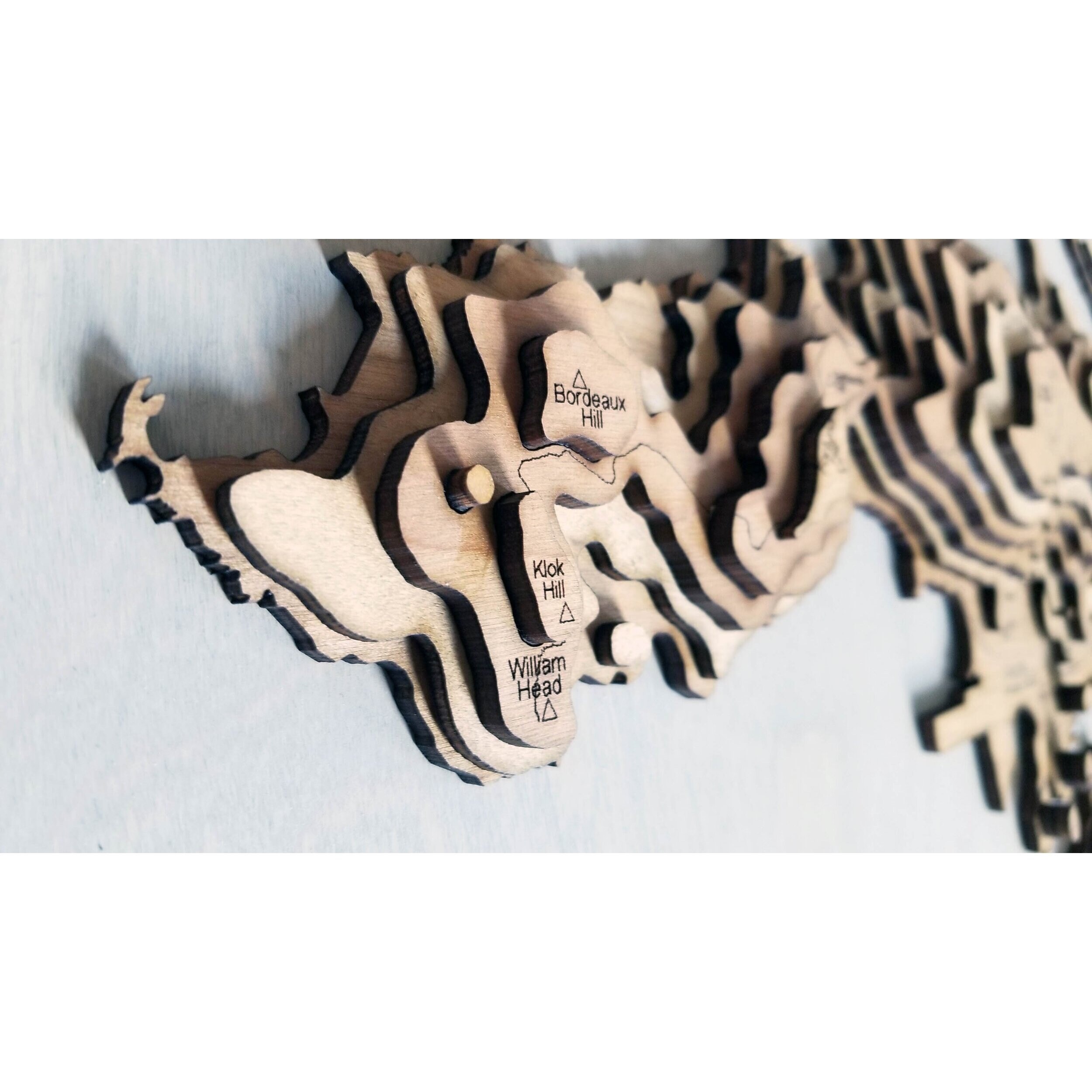St. Thomas Map Handmade Gift Wood Wall Art - Vintage Travel Home Decor ...