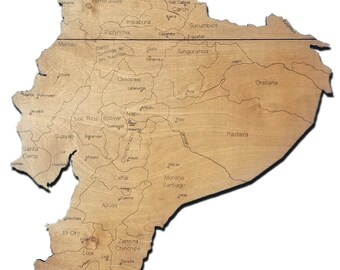 Ecuador Wood Map