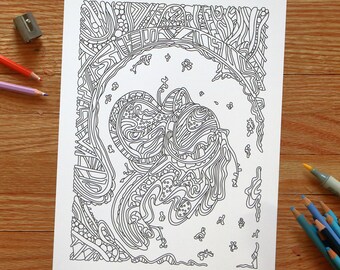 Abstract Printable Coloring Page, 10 of 10