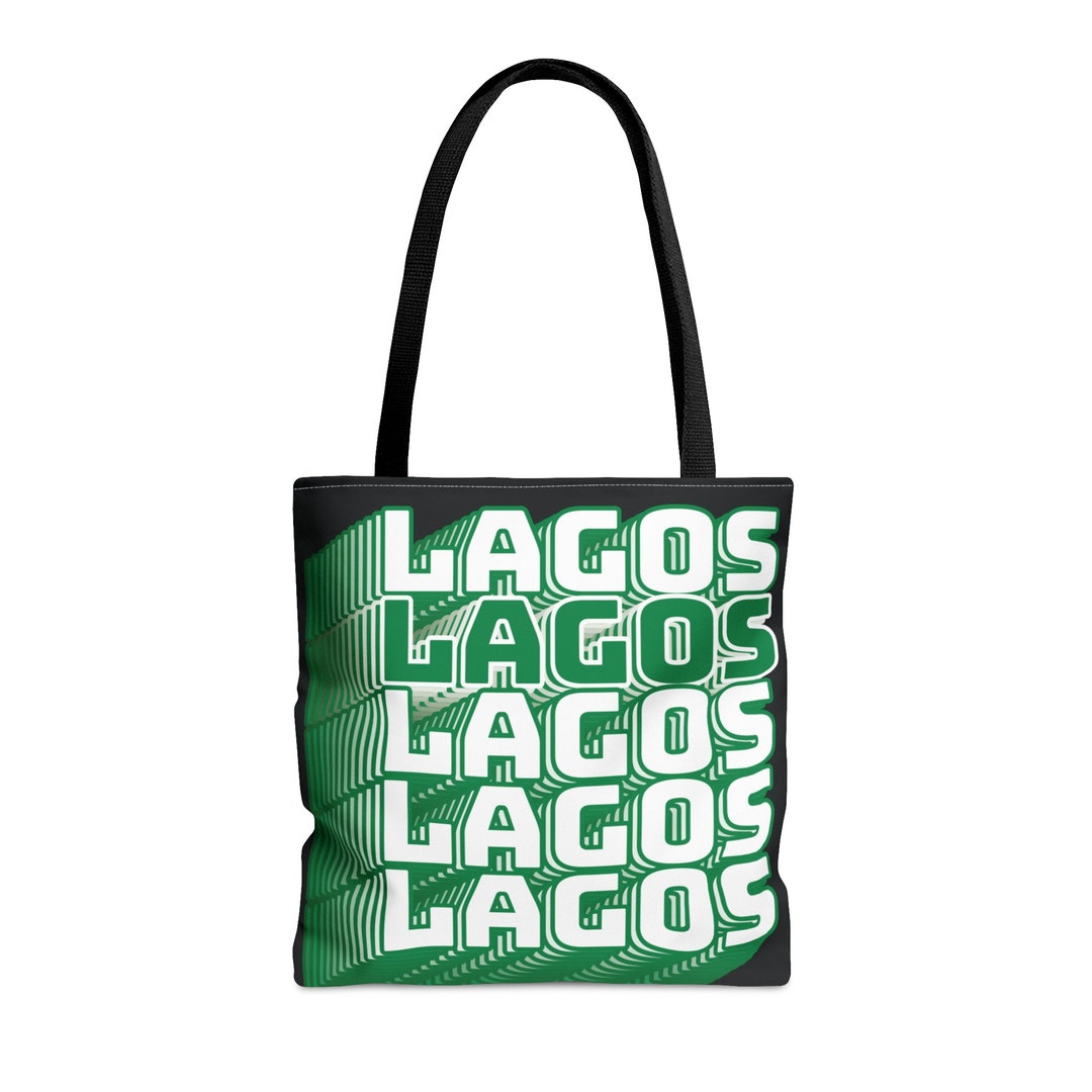 Lagos Tote Bag Nigeria Shopping Bag African Inspired Etsy