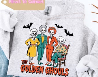 Halloween The Golden Ghouls Shirt, Funny Womens Halloween Tee, Retro Tv Inspired, Comfort Colors Tees Gift