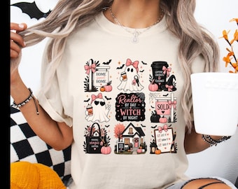 Halloween Realtor Shirt, Realtor by Day Witch by Night Tee, Spooky Real Estate Shirt, Comfort Colors Realtor Tee, Realtor Halloween Gift