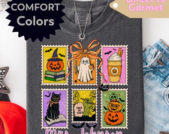 Comfort Colors Teacher Personalized Shirt, Halloween Spooky Shirt, Teacher Sweatshirt Halloween, Funny Teacher Shirt, Gift For Teacher