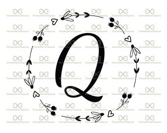 Download Q Initial Svg Etsy