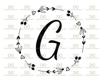Download Fancy Letter G Etsy