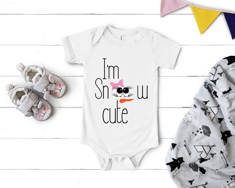 Download I'm Snow Cute Snow Svg Snow Cut File Baby Gril Svg | Etsy