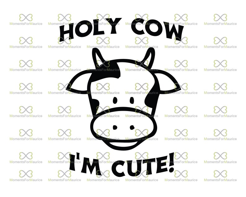 Download Holy Cow I'm Cute Svg Baby Cow Svg Cow Svg Cute Cow | Etsy