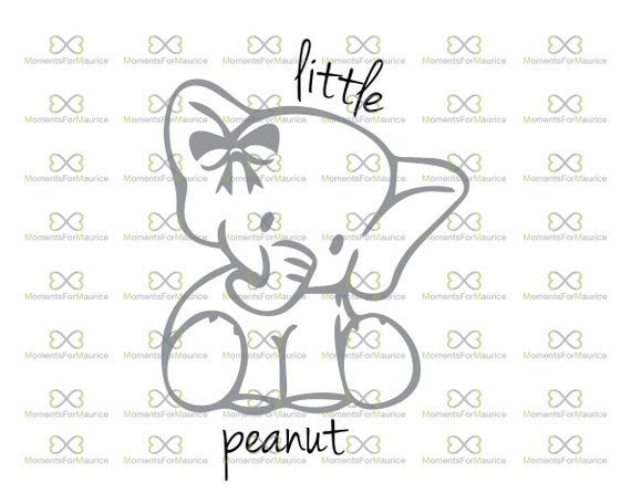 Download Little Peanut Svg Peanut Elephant Svg Cute Elephant Svg Etsy