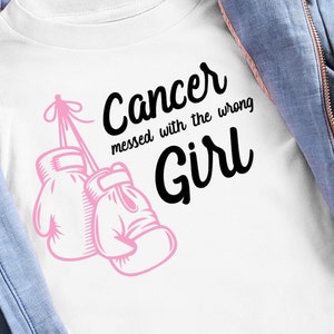 Fight Like A Girl Shirt, Fight Like A Girl Svg, One Tough Girl Svg, Fight Cancer Svg, Cancer Sucks, Cancer Awareness, Girl Power