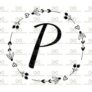 Download Q Initial Initial Svg Initial Monogram Svg Initial Svg For Etsy