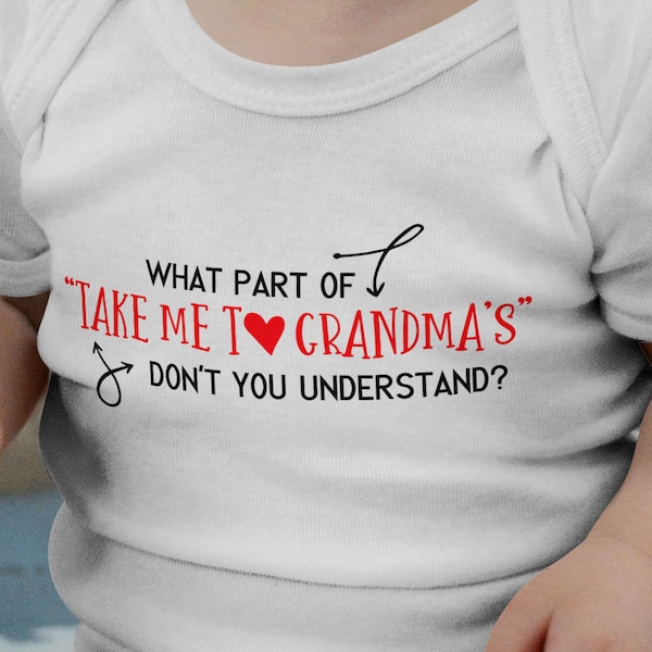 Funny Baby Svg, Baby Girl Shirts, Grandma and Baby Svg, Grandparents Svg, Grandmas Baby Boy, Going To Grandmas, Grandmas Little Girl