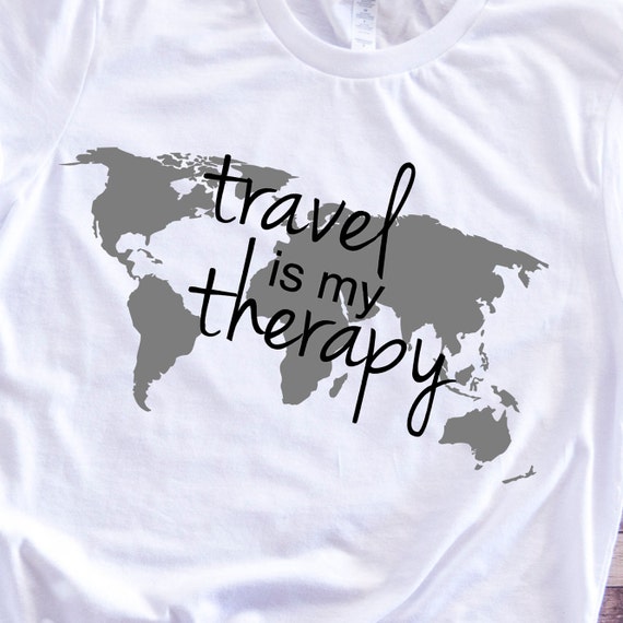 Travel Is My Therapy Svg, Passport Travel Mug, Traveller Shirt, Travel Svg, Vacation Shirt, Travel The World Svg, Travel Svg Image