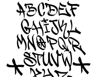 Graffiti Tags Marker Font, Vectors