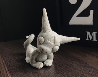 Handmade Clay Dragon, Cute Baby Dragon, Sleeping Dragons