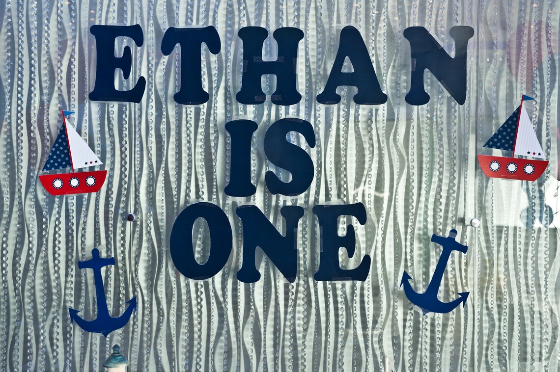 Ethan is One Printable Letters Etsy