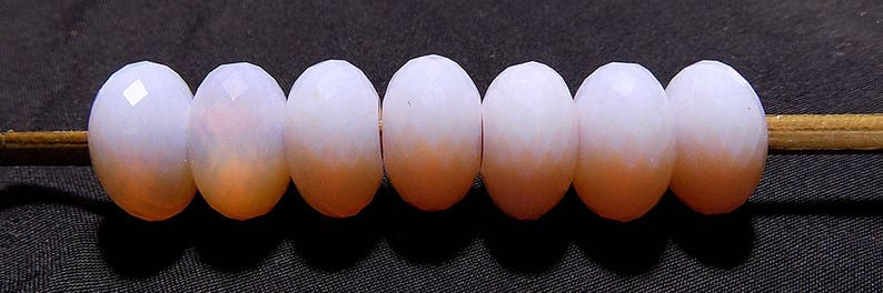 AAAA Chinese Pink Opalite European Bracelet Fit Charm Beads 14x8mm 5mm Hole 10 Piece 5 Matched Pair