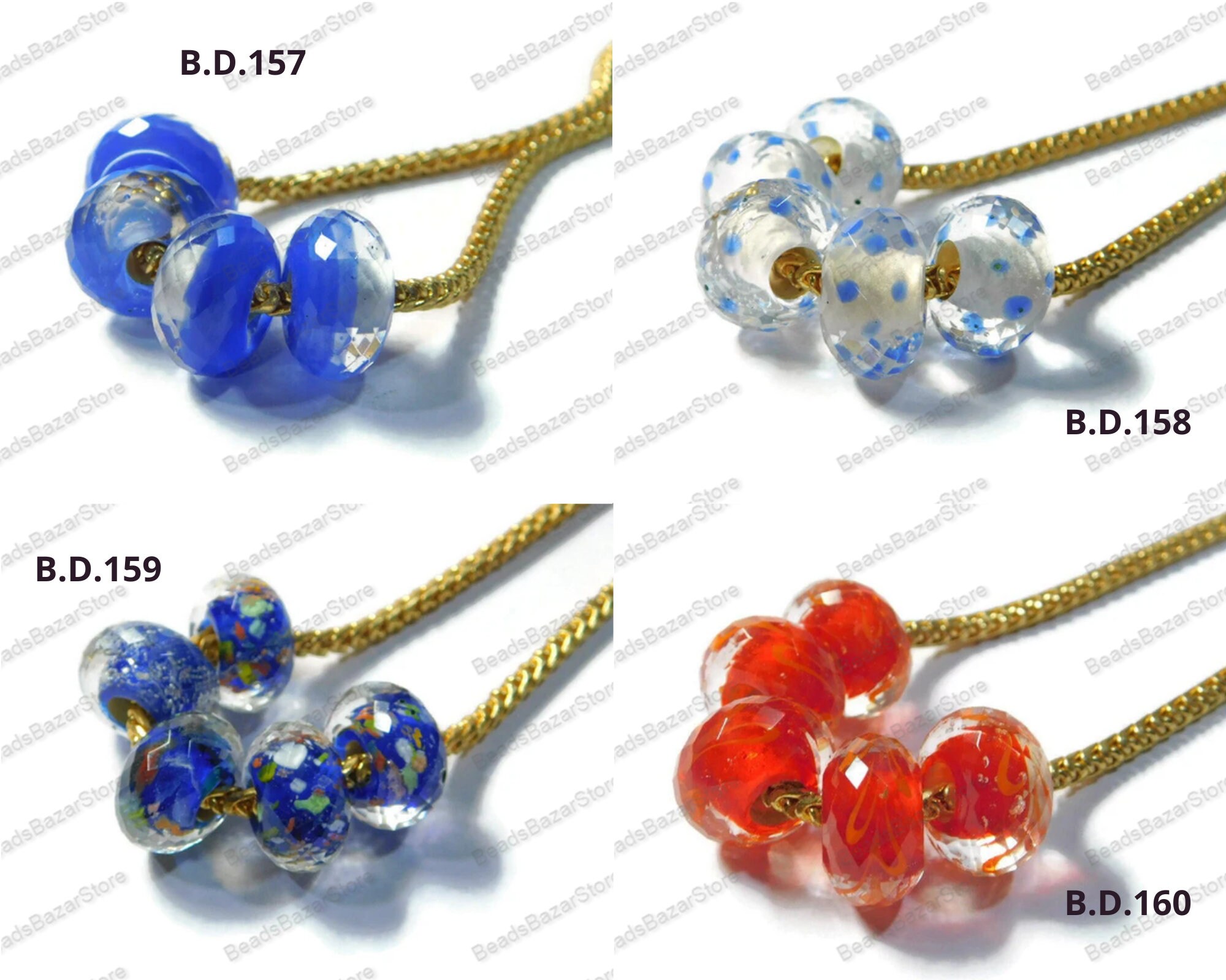 Murano Glass Beads Charms Selection