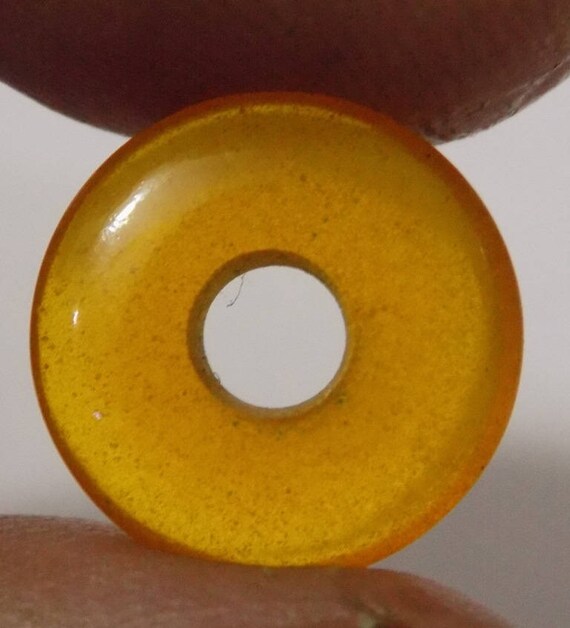 Chinese Fire Opal Donut Beads Round Circle Beads Round Big Hole Beads Round Spacer Beads Handmade Beads 2 Piece 12mm-25mm