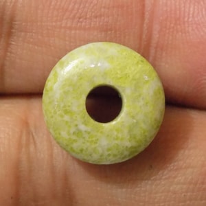 Chinese Fire Opal Donut Beads Round Circle Beads Round Big Hole Beads Round Spacer Beads Handmade Beads 2 Piece 12mm-25mm