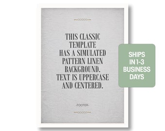 Custom Quote Art Print Style D, Framed or Unframed, Poster, Any Text, Verse, Poem