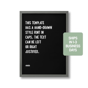 Custom Quote Art Print Style J, Framed or Unframed, Poster, Any Text, Verse, Poem