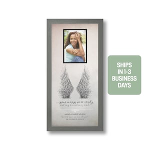 Tus alas estaban listas pero mi corazón no /O/ Nuestros corazones no estaban / Regalo de simpatía personalizado, impresión o impresión enmarcada / Estilo fotográfico K