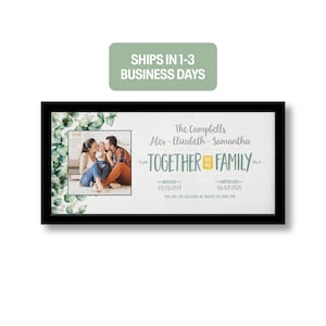 Adoption Commemoration Personalized print or framed print | Together We Are Family