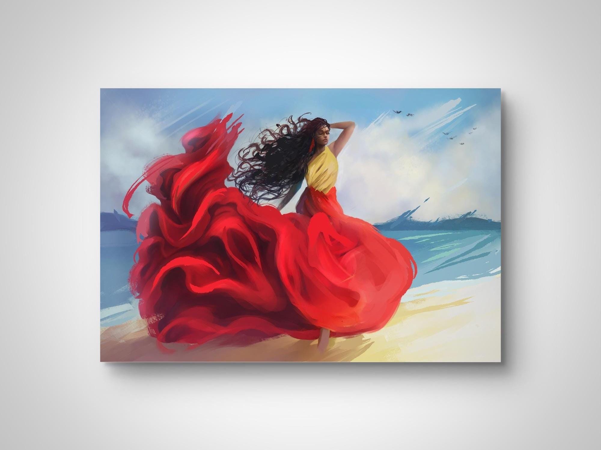 Wind Blowing Dress - Etsy