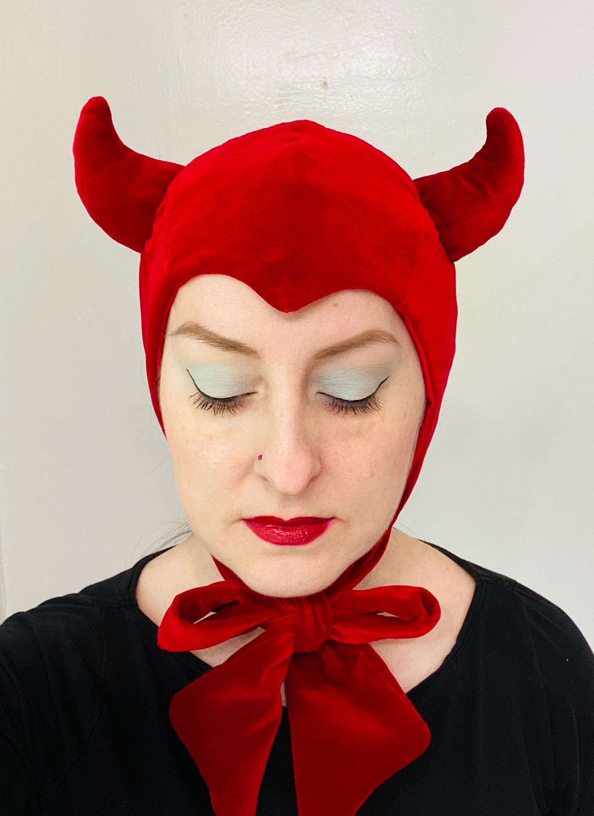 thumbnail interactive-video image 1 of Halloween Devil Costume Set Vampire Cape Red Black Reversible Cloak... 1 of 14