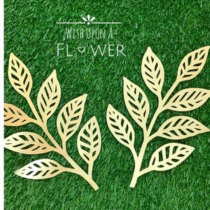 Bladgoud, grote papieren bladeren, decoratie kinderkamer, papieren wijnstokken, papieren bloemblaadjes, papieren blad DIY, papieren bloem muurdecoratie