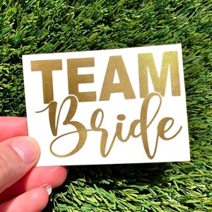 Team Bride Decals, Bride Vinyl  Decals, Bachelorette Party Decor, Team Bride Decals for Tumbler, Bride Tribe Gift,  Personalized Tumbler