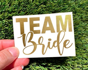 Team Bride Decals, Bride Vinyl  Decals, Bachelorette Party Decor, Team Bride Decals for Tumbler, Bride Tribe Gift,  Personalized Tumbler