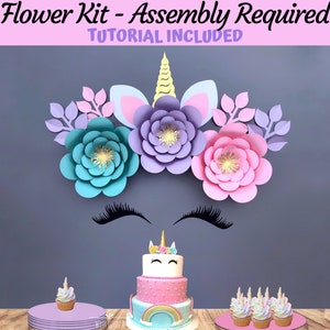 Unicorn Flower Backdrop, DIY, Unicorn Party, Unicorn Birthday, Unicorn Backdrop, Unicorn Party Decorations, Unicorn Baby Shower Decorations
