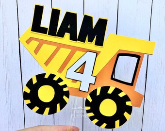 Construction Cake Topper, Constructions Birthday Party, Dump Truck, Construction Party Theme, Construction Party, Construction Birthday