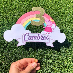 Peppa Pig Birthday, Peppa Pig Cake Topper, Peppa Pig Birthday Decorations, Peppa Pig Decorations, Peppa Pig Birthday Cake Topper