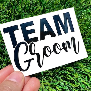 Team Groom Decals, Groom Vinyl  Decals, Bachelor Party Decor, Team Groom Decals for Tumbler, Groom Tribe Gift,  Personalized Tumbler
