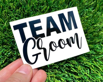 Team Groom Decals, Groom Vinyl  Decals, Bachelor Party Decor, Team Groom Decals for Tumbler, Groom Tribe Gift,  Personalized Tumbler