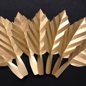 Paper Leaves, Large Paper Leaves, Nursery Decor, Party Decorations, Paper Flower Leaves, Paper Flowers, Paper Leaf DIY, Wedding Decorations
