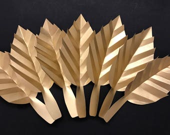 Paper Leaves, Large Paper Leaves, Nursery Decor, Party Decorations, Paper Flower Leaves, Paper Flowers, Paper Leaf DIY, Wedding Decorations