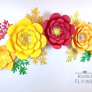 Fall Decorating Ideas, Paper Flower Wall Decor, Decorations for Party, Decorations for Home, Thanksgiving Decorations, Paper Flower Backdrop image 2