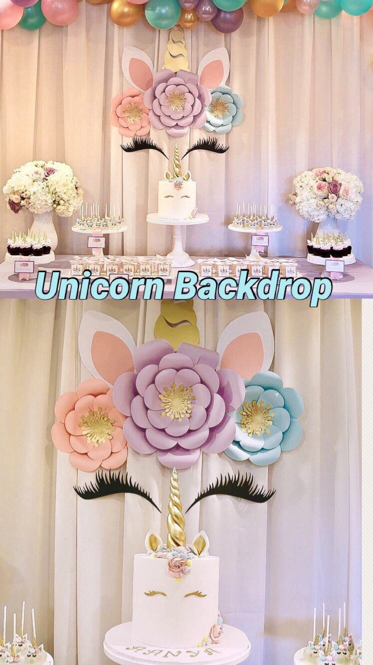 Unicorn Backdrop, Flower DIY, Unicorn, Unicorn Birthday, Unicorn Party, Unicorn  Party Decorations, Unicorn Baby Shower Decorations, Backdrop 