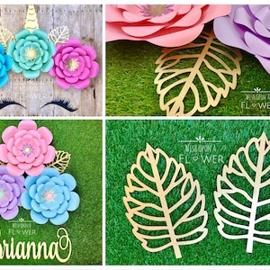 Paper Leaves, Large Paper Leaves, Nursery Decor, Party Decorations, Paper Flower Leaves, Paper Flowers, Paper Leaf DIY, Wedding Decorations