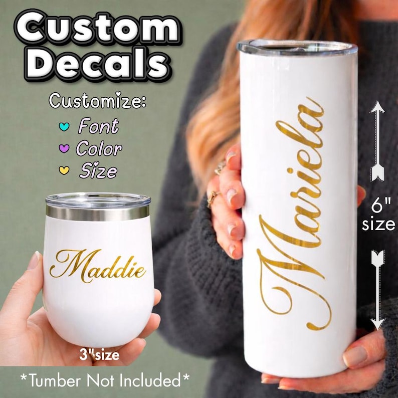 Stickers, Name Decal, Custom Stickers, Custom Name Sticker, Decals For Cars, Name Decals and Stickers, Bottle Sticker, Name Labels image 4