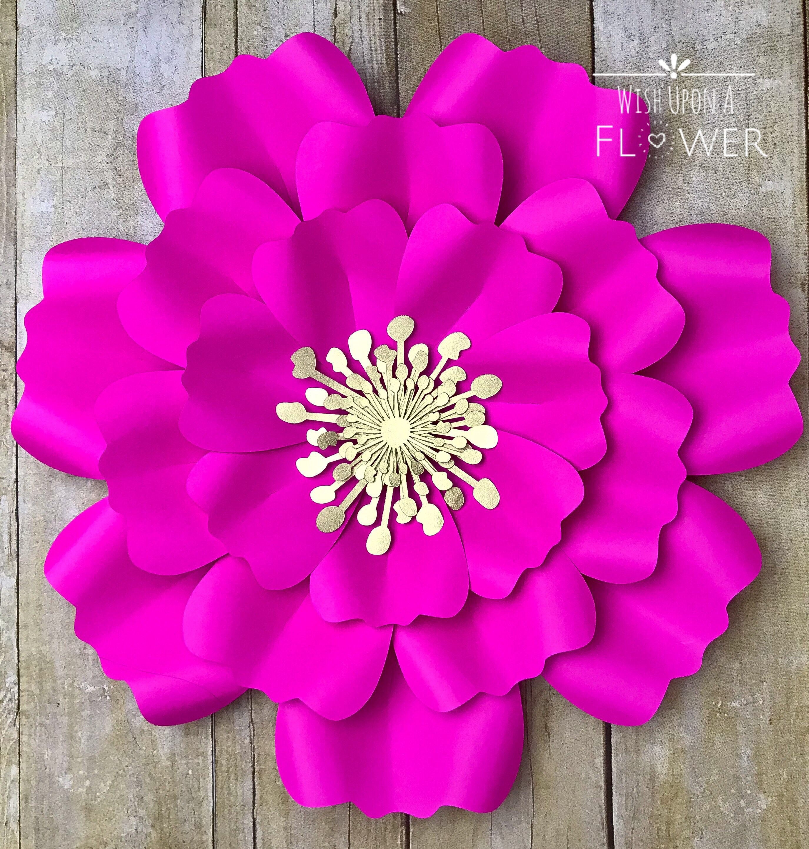 Paper Flower Template Paper Flower SVG Unicorn SVG Unicorn Etsy