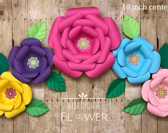 Moana Inspired Backdrop, Moana Paper Flower Backdrop, Party Set 5 Flowers, Moana Decoration, Moana Background, Photobooth, Moana Birthday