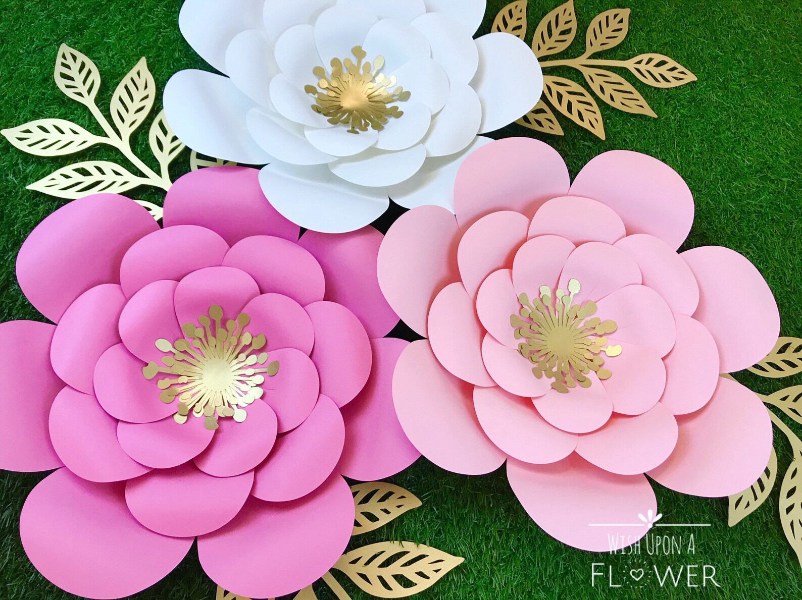 Paper Flower Wall Decor Baby Shower Decorations Nursery Wall Etsy