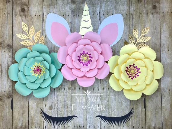 Unicorn Flower Backdrop, Unicorn Party, Unicorn Decorations